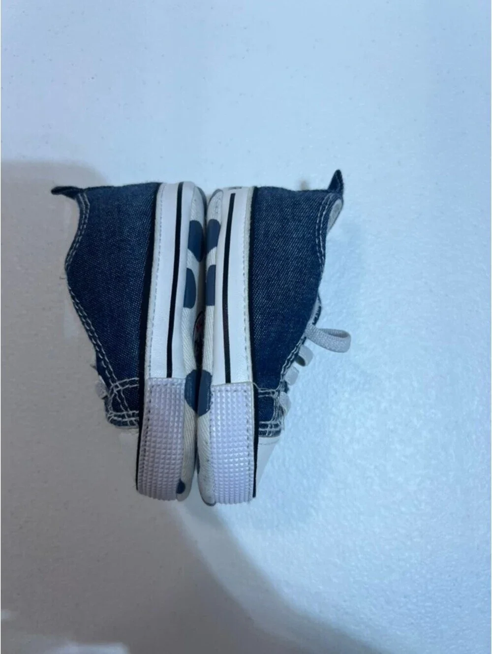 Converse All Star Chuck Taylor infant crib shoe - size 1 blue jean/navy blue